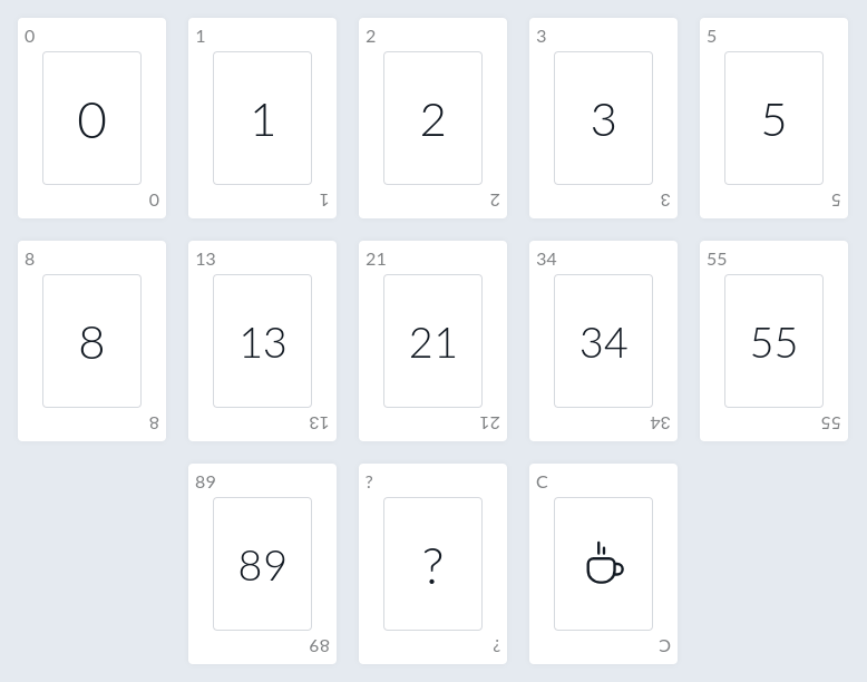 Deck of Fibonacci cards Deck of Fibonacci cards